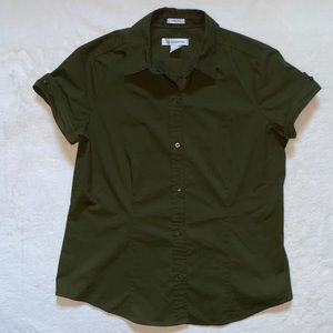 Casual Button Down Stretch Shirt